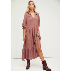 Free People Beach | Moonlight Midi Dress in Summer Sparrow Size Large